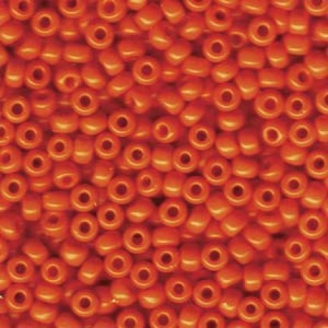 8/0 Miyuki Seed Beads - Opaque Orange - 22gm