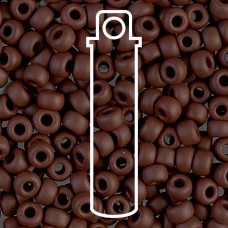 6/0 Miyuki Seed Beads - Matte Opaque Chocolate - 20gm