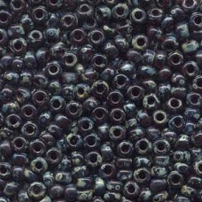 6/0 Miyuki Seed Beads - Picasso Garnet Transparent - 12.5gm