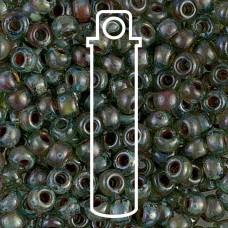 6/0 Miyuki Seed Beads - Transparent Seafoam Picasso - 20gm