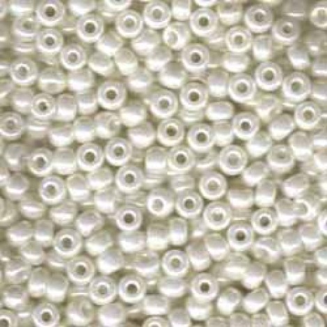 6/0 Miyuki Seed Beads - Ivory Ceylon - 20gm