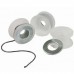 No Tangle Kumihimo Bobbin with 24gm Weight - Pack of 25 