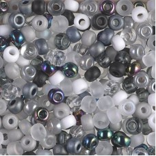 6/0 Miyuki Seed Bead Mix - Salt & Pepper - 20gm