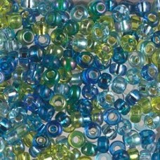 6/0 Miyuki Seed Bead Mix - Electric Blue Lagoon - 20gm