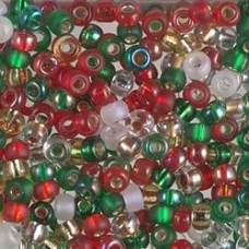 6/0 Miyuki Seed Bead Mix - Happy Holidays - 12.5g