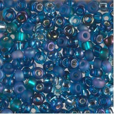 6/0 Miyuki Seed Bead Mix - Deep Blue Sea - 20gm