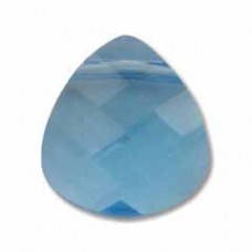 15x14mm 6012 Swarovski Aqua Briolette Pendants - Each