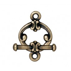 12mm TierraCast Classic Toggle Clasp - Brass Oxide