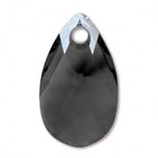 22mm Swarovski Crystal 6106 Pear Drop - Jet - Each