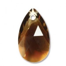 16mm Swarovski 6016 Pear Drops - Topaz Blend - Each