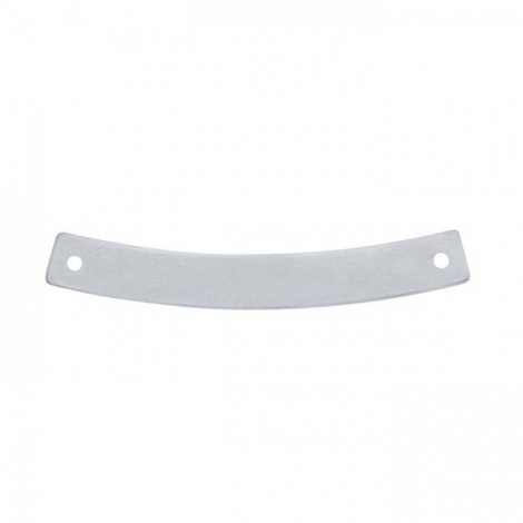 30.6x4mm Sterling Silver Curved 2-Hole Bar - Each 30.6x4mm Sterling Silver Curved 2-Hole Bar - Each