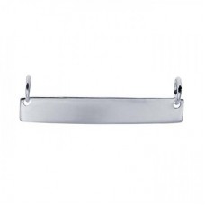 37x5.3mm Sterling Silver Bar Pendant w-Ring Bails
