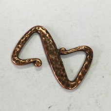 28x19mm TierraCast Z-Hook Clasp - Antique Copper Plated - each