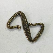 28x19mm TierraCast Z-Hook Clasp - Brass Oxide Plated - each