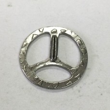 28mm TierraCast Tri-Buckle Clasp for 6-8mm Flat Leather - Antique Pewter - each