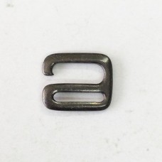 1/2" (12.5mm) TierraCast E-Hook Clasps - Black Oxide Plated - each