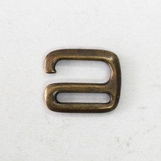 1/2" (12.5mm) TierraCast E-Hook Clasps - Brass Oxide Plated - each