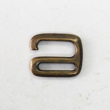 1/2" (12.5mm) TierraCast E-Hook Clasps - Brass Oxide Plated - each