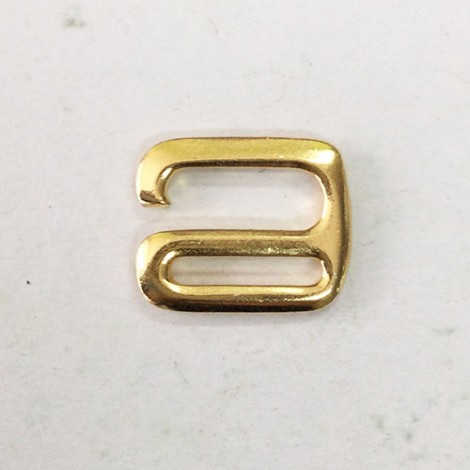 1/2" (12.5mm) TierraCast E-Hook Clasps - 22K Gold Plated - each