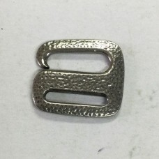 22x19mm TierraCast Distressed E Hook Fastening for Cord - Antique Pewter - each