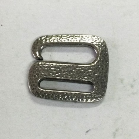 22x19mm TierraCast Distressed E Hook Fastening for Cord - Antique Pewter - each 22x19mm TierraCast Distressed E Hook Fastening for Cord - Antique Pewter - each
