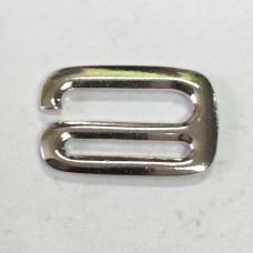 3/4" (18mm) TierraCast E-Hook Clasp - Rhodium Silver Plated - each