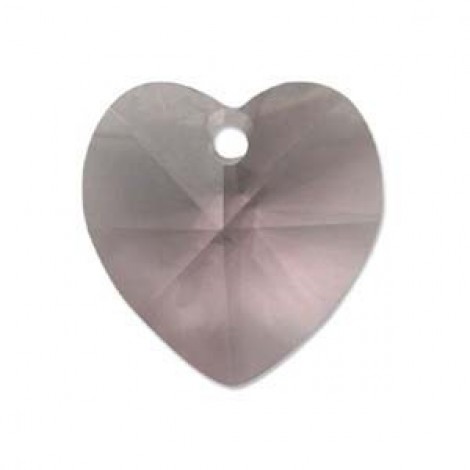 10mm Swarovski Crystal Heart Drops - Lt Amethyst