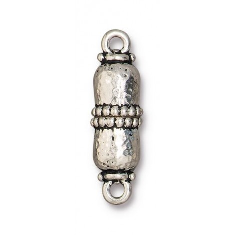28x8.3mm TierraCast Palace Magnetic Clasp - Antique Fine Silver - Each