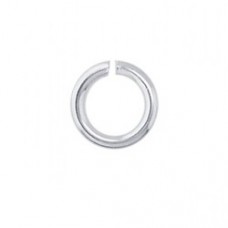 7.6mm OD/5mm ID 16 ga Quality Silver Plated Open Jumprings - Pack of 20