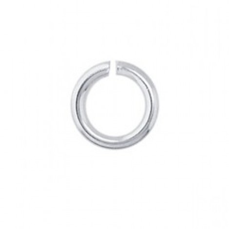 7.6mm OD/5mm ID 16 ga Quality Silver Plated Jumprings