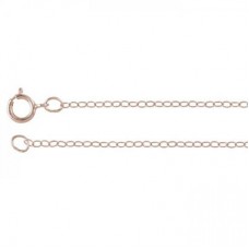 18in (46cm) 1.5mm Rose Gold Filled Flat Cable Chain Necklace