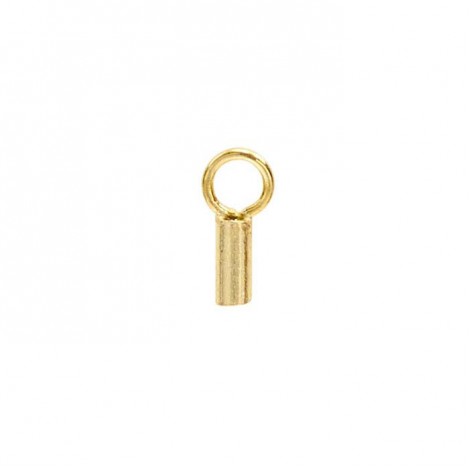 0.7mm (ID) 14kt Gold Filled Cord Endcaps - Per pair
