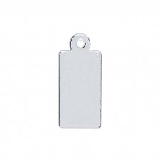 13.9x6.2mm 20ga Sterling Silver Tags with Loop