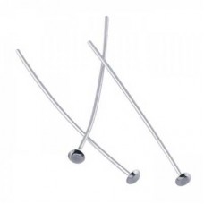 1.5in (38mm) 20ga Sterling Silver Large Head Domed Headpins