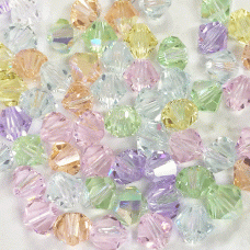 6mm Swarovski Crystal Bicones - Spring Flowers Mix
