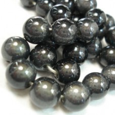 8mm Japanese Miracle Beads - Grey - Pack of 10