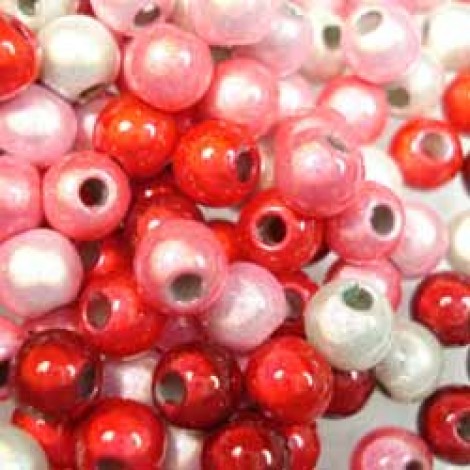 6mm Strawberry Japanese Miracle Bead Mix - Pack of 10