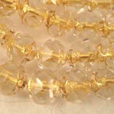 6mm 24K Gold Lined Crystal Czech Fire Polish Rosebuds - Pack of 10