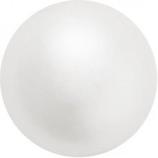 6mm Czech Preciosa Nacre Crystal Pearls - White