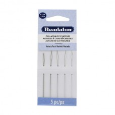 2.5in (6.5cm) Beadalon Collapsible Eye Needles -  Variety Pack XF,F,MD,H,XH
