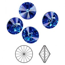 12mm Crystal Passions® 1122 Rivoli Crystal Stone - Sapphire - Pack of 2