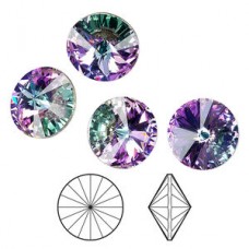 12mm Swarovski Rivoli - Crystal Vitrail Light - Pack of 2
