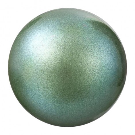 6mm Czech Preciosa Nacre Crystal Pearls - Pearlescent Green