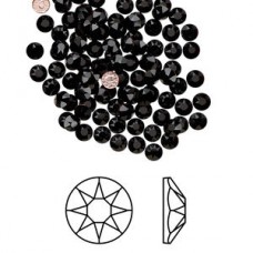 3-3.2mm (SS12) Crystal Passions Hotfix Crystals - Jet - Pack of 24