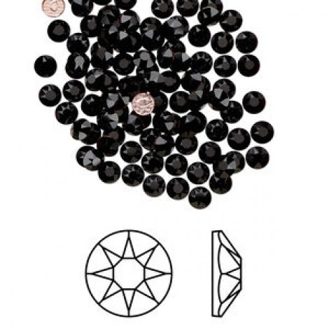 3-3.2mm (SS12) Crystal Passions Hotfix Crystals - Jet - Pack of 24 3-3.2mm (SS12) Crystal Passions Hotfix Crystals - Jet - Pack of 24