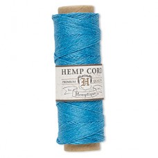 .5mm (10lb) Hemptique Hemp Cord - Turquoise - 205ft