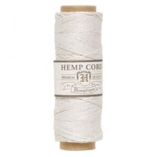 .5mm (10lb) Hemptique Hemp Cord - White - 205ft (62m)