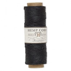 .5mm (10lb) Hemptique Hemp Cord - Black - 205ft
