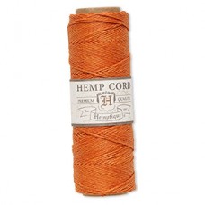 .5mm (10lb) Hemptique Hemp Cord - Orange - 205ft