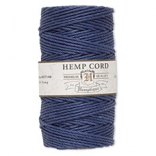 1.8mm (48lb) Hemptique Blue Polished Hemp Cord - 205ft Spool